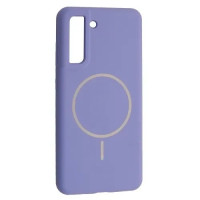 Чехол-силикон Luxury + MagSafe Samsung S21 FE, Elegant purple