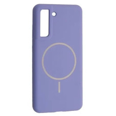 Чехол-силикон Luxury + MagSafe Samsung S21 FE, Elegant purple