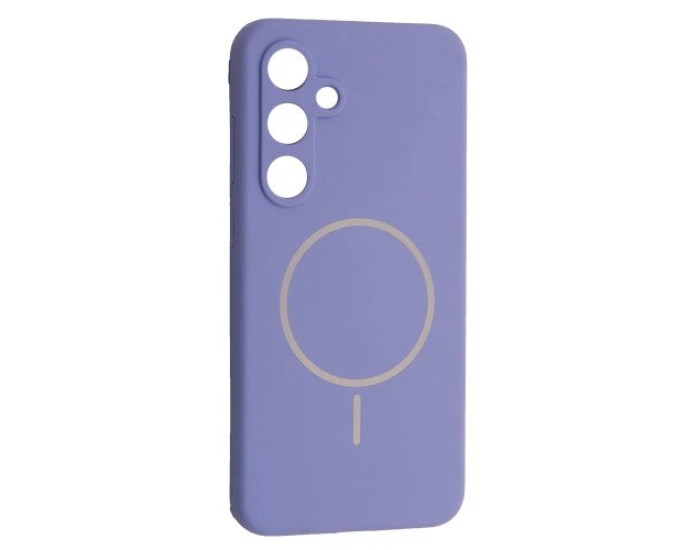 Чехол-силикон Luxury + MagSafe Samsung S23 FE, Elegant purple