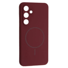 Чехол-силикон Luxury + MagSafe Samsung S23 FE, Plum