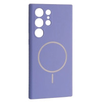 Чехол-силикон Luxury + MagSafe Samsung S23 Ultra, Elegant purple
