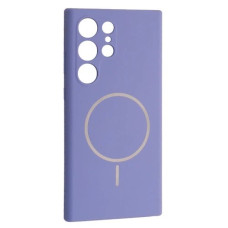 Чехол-силикон Luxury + MagSafe Samsung S23 Ultra, Elegant purple