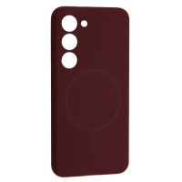 Чехол-силикон Luxury + MagSafe Samsung S23+/S23 Plus, Plum