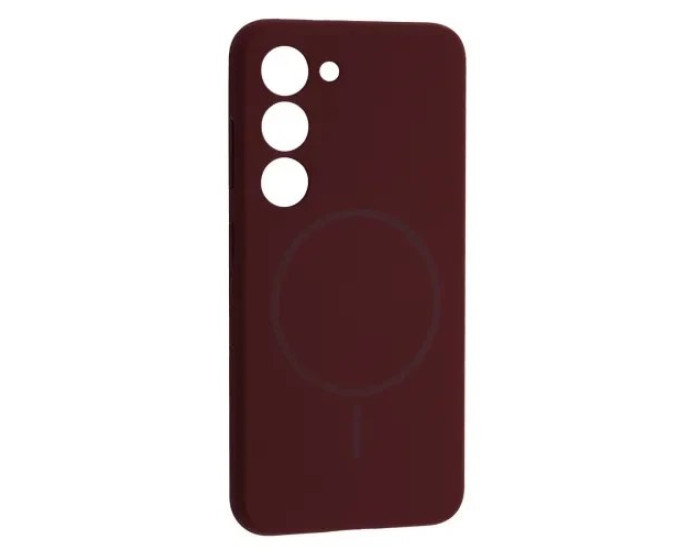 Чехол-силикон Luxury + MagSafe Samsung S23+/S23 Plus, Plum