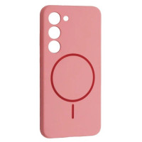 Чехол-силикон Luxury + MagSafe Samsung S23+/S23 Plus, Rose pink