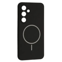 Чехол-силикон Luxury + MagSafe Samsung S24 FE, Black