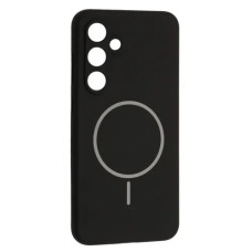 Чехол-силикон Luxury + MagSafe Samsung S24 FE, Black