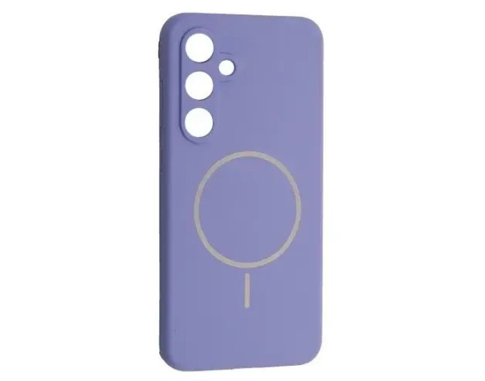 Чехол-силикон Luxury + MagSafe Samsung S24 FE, Elegant purple