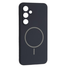 Чехол-силикон Luxury + MagSafe Samsung S24 FE, Midnigth blue