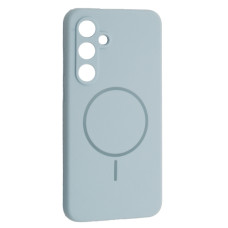 Чехол-силикон Luxury + MagSafe Samsung S24 FE, Sky blue