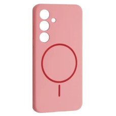 Чехол-силикон Luxury + MagSafe Samsung S24, Rose pink