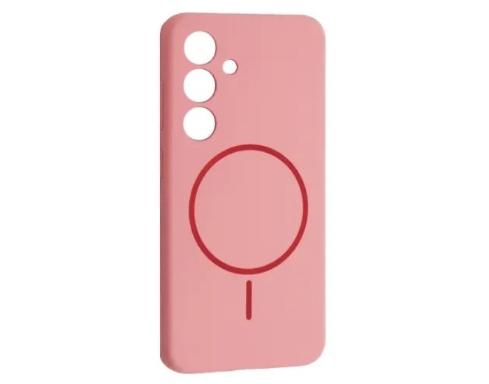 Чехол-силикон Luxury + MagSafe Samsung S24, Rose pink