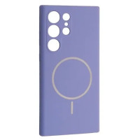 Чехол-силикон Luxury + MagSafe Samsung S24 Ultra, Elegant purple