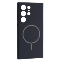 Чехол-силикон Luxury + MagSafe Samsung S24 Ultra, Midnigth blue