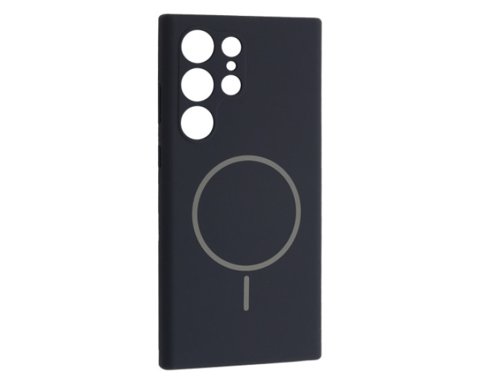 Чехол-силикон Luxury + MagSafe Samsung S24 Ultra, Midnigth blue