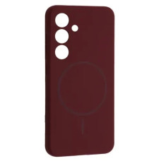 Чехол-силикон Luxury + MagSafe Samsung S24+/S24 Plus, Plum