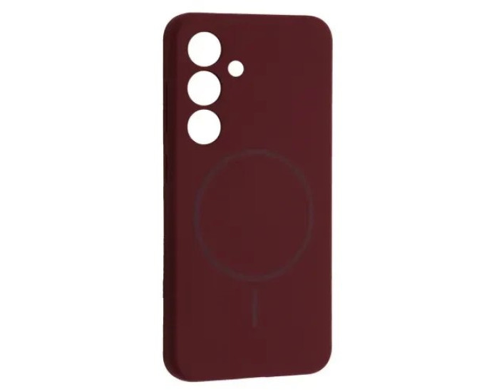Чехол-силикон Luxury + MagSafe Samsung S24+/S24 Plus, Plum