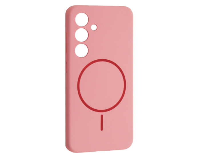Чехол-силикон Luxury + MagSafe Samsung S24+/S24 Plus, Rose pink