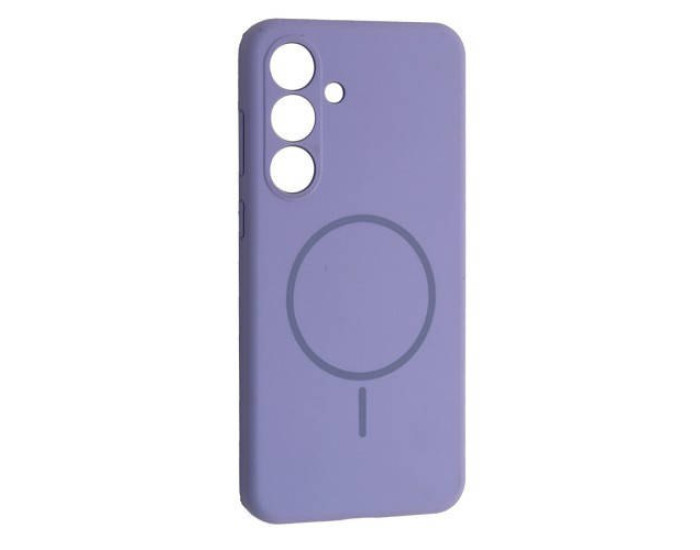 Чехол-силикон Luxury + MagSafe Samsung S25 FE, Elegant purple