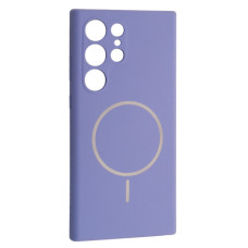 Чехол-силикон Luxury + MagSafe Samsung S25 Ultra, Elegant purple