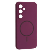 Чехол-силикон Luxury + MagSafe Samsung S25, Purple