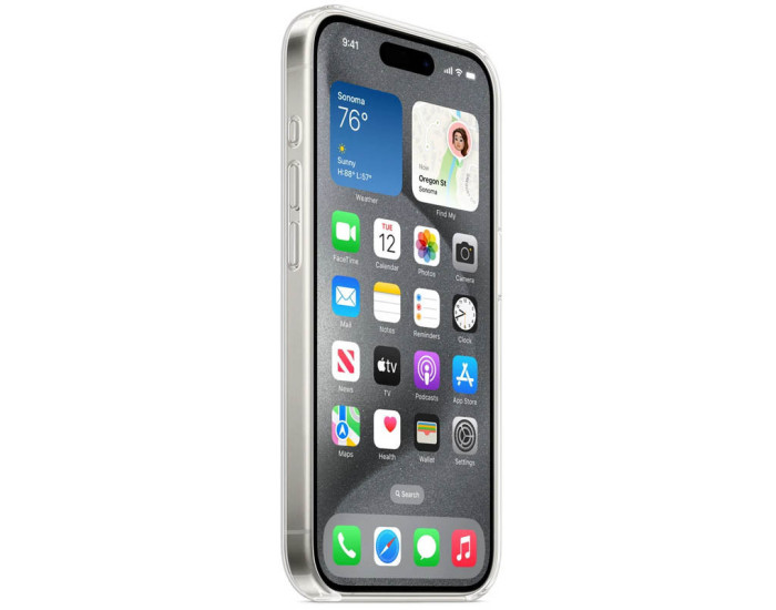 Чехол-силикон TPU Crystal Case with MagSafe iPhone 12 Pro Max, прозрачный