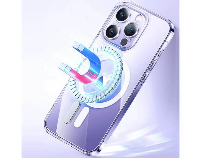 Чехол-силикон TPU Crystal Case with MagSafe iPhone 12 Pro Max, прозрачный