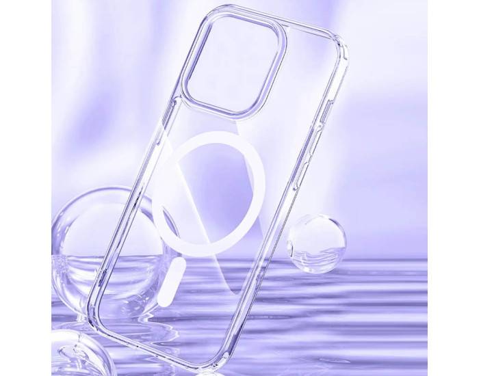 Чехол-силикон TPU Crystal Case with MagSafe iPhone 12 Pro Max, прозрачный