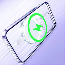 Чехол-силикон TPU Crystal Case with MagSafe iPhone 12 Pro Max, прозрачный