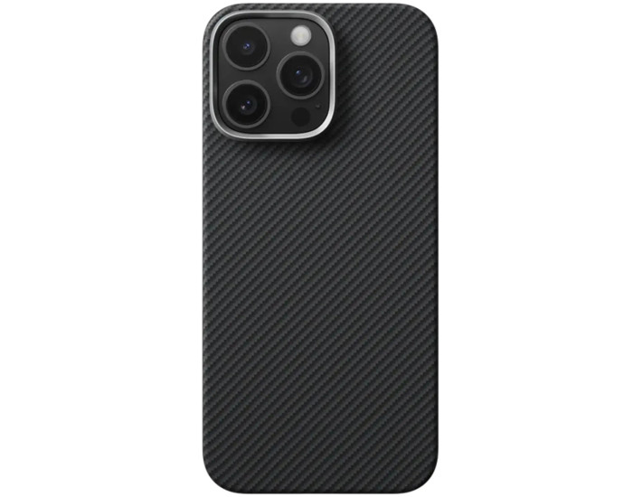 Чохол-силікон Carbon Protection Slim (MagSafe) iPhone 14 Pro, чорний (М'ята упаковка)