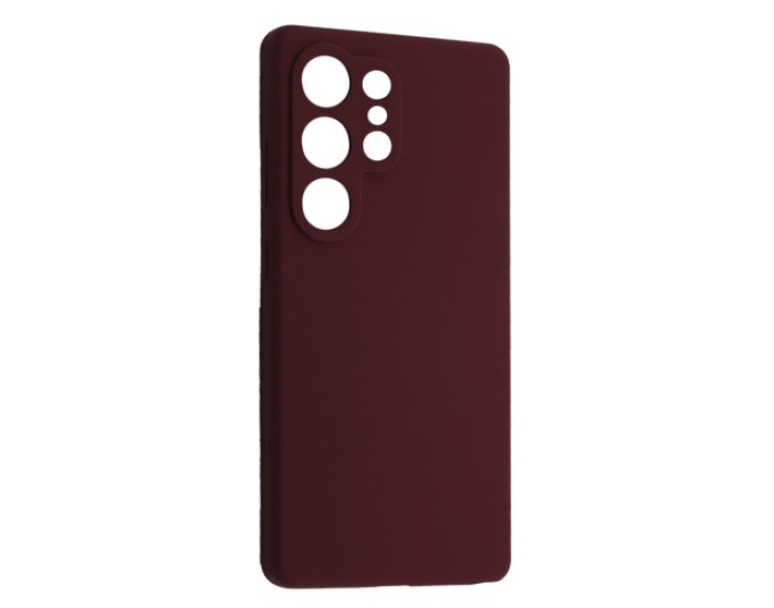 Чехол-силикон Luxury Samsung S25 Ultra, Marsala