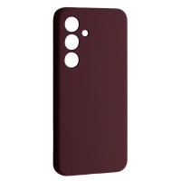 Чехол-силикон Luxury Samsung S24 Plus, Marsala