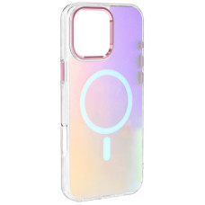 Чохол-силікон TPU Lunar Glow with MagSafe iPhone 16, Baby pink