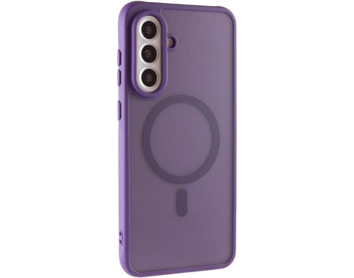 Чохол-силікон TPU Bloom with MagSafe Samsung A36 5G /A56 5G, фіолетовий