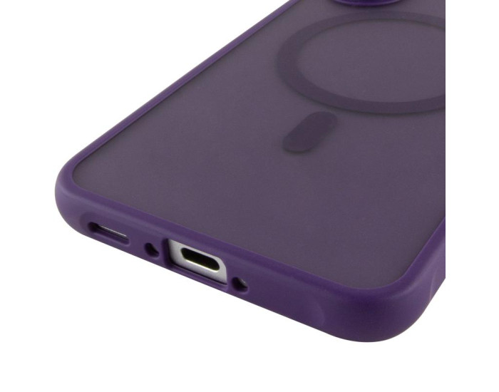 Чохол-силікон TPU Bloom with MagSafe Samsung A36 5G /A56 5G, фіолетовий