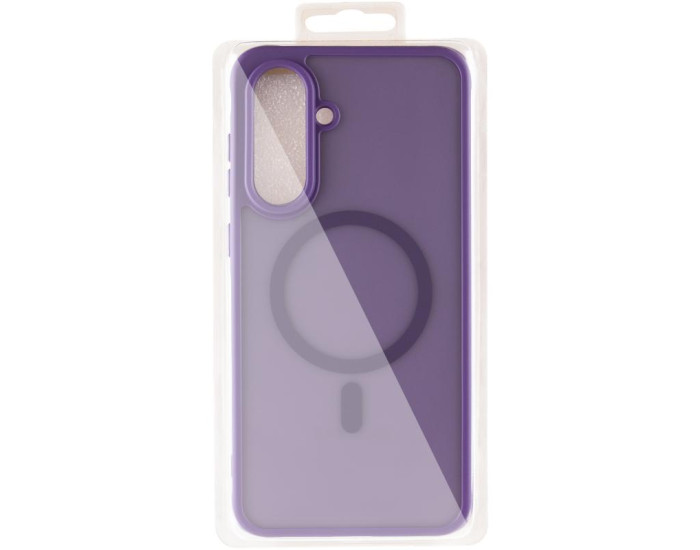 Чохол-силікон TPU Bloom with MagSafe Samsung A36 5G /A56 5G, фіолетовий