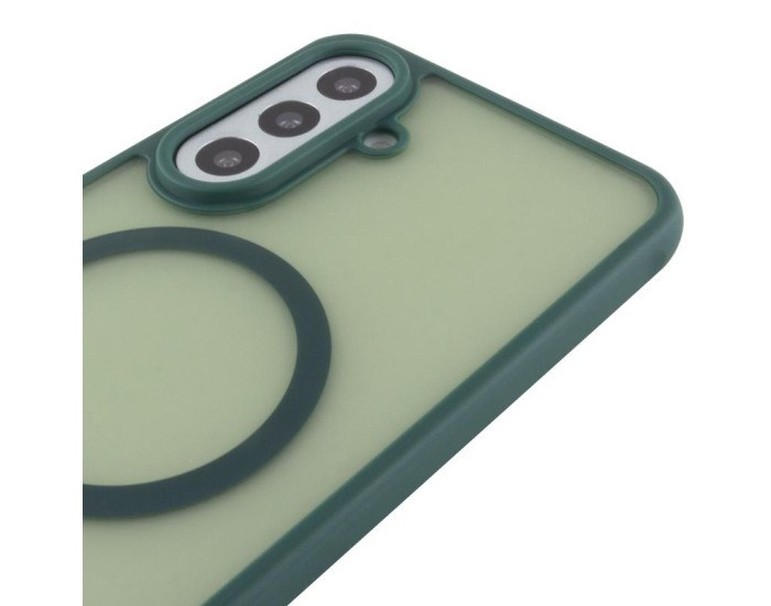 Чохол-силікон TPU Bloom with MagSafe Samsung A36 5G /A56 5G, Зелений