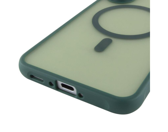 Чохол-силікон TPU Bloom with MagSafe Samsung A36 5G /A56 5G, Зелений
