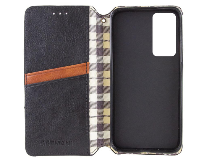 Чохол-книга шкіряний GETMAN Cubic Samsung M35, чорний