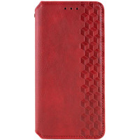 Чохол-книга шкіряний GETMAN Cubic Samsung S25 FE, червоний
