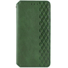 Чехол-книга Кожаный GETMAN Cubic Samsung A17, зеленый