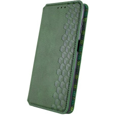 Чехол-книга Кожаный GETMAN Cubic Samsung A17, зеленый