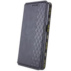 Чехол-книга Кожаный GETMAN Cubic Motorola Moto G56 5G, черный