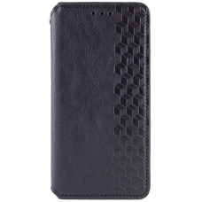 Чехол-книга Кожаный GETMAN Cubic Motorola Moto G17, черный