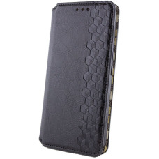 Чехол-книга Кожаный GETMAN Cubic Motorola Moto G17, черный