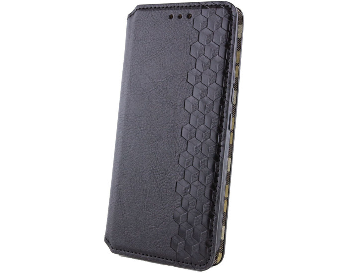 Чехол-книга Кожаный GETMAN Cubic Motorola Moto G17, черный