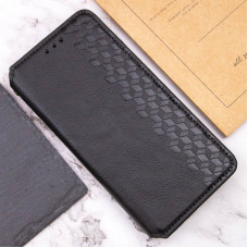 Чехол-книга Кожаный GETMAN Cubic Motorola Moto G17, черный