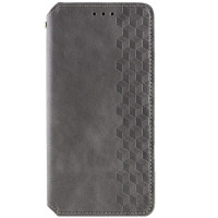 Чохол-книга шкіряний GETMAN Cubic Motorola Edge 70 Fusion/ 70 Fusion Plus, Сірий