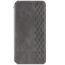 Чехол-книга Кожаный GETMAN Cubic Motorola Edge 70 Fusion/ 70 Fusion Plus, серый