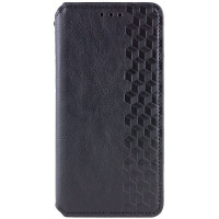 Чехол-книга Кожаный GETMAN Cubic Motorola Edge 50 Fusion, черный
